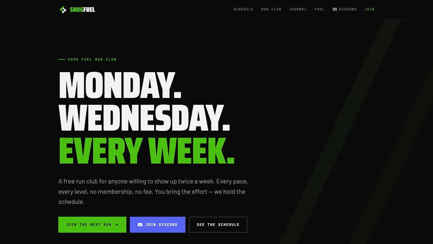 Shog Fuel homepage hero